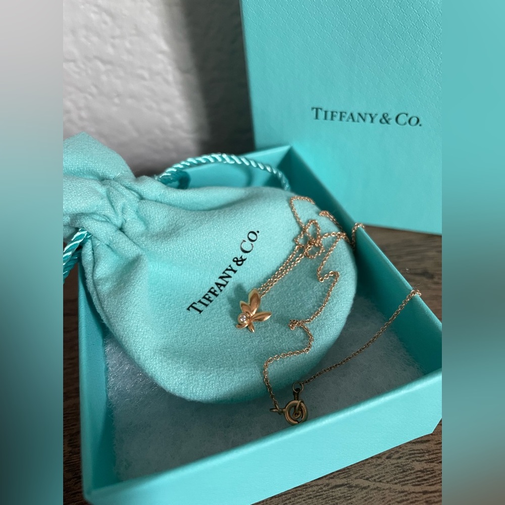 Tiffany’s Paloma picasso rose gold necklace
